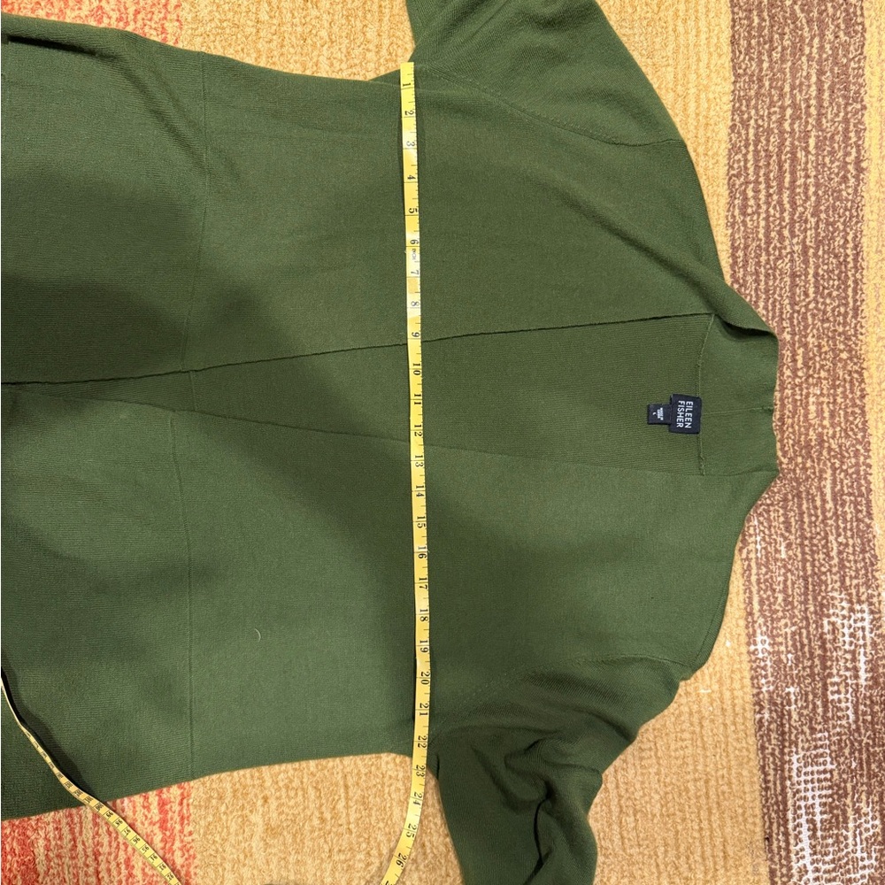 Eileen Fisher - Green Cardigan - Size Large - Picture 4 of 5